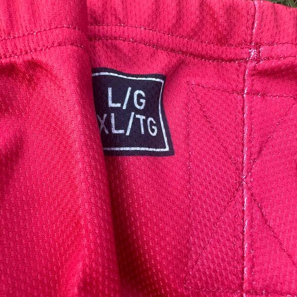 ADIDAS Red White Blue L XL Hockey Socks Velcro Polyester EUC - Picture 4 of 5